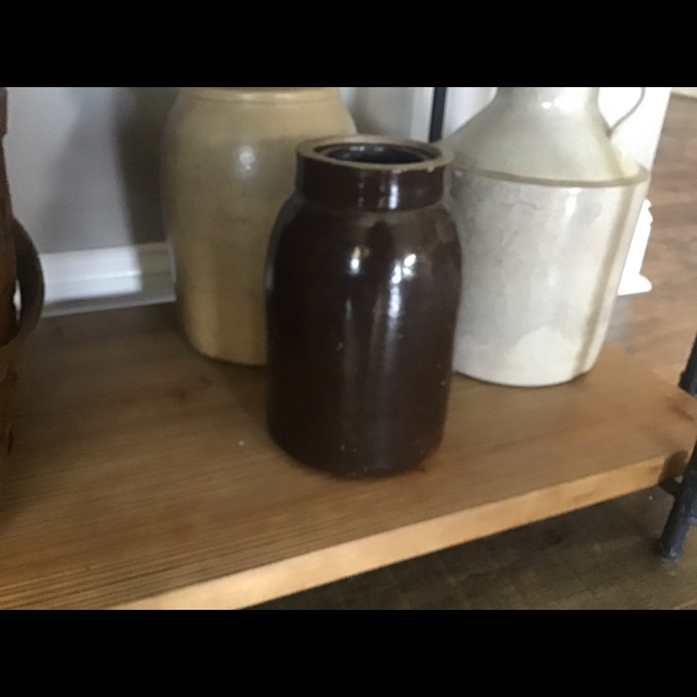 Primitive crock jugs